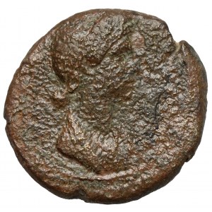 Julia Titi (79-90/1 n.e.) Ludia, Taityra, AE17 - rzadki