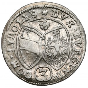 Austria, Ferdynand Karol, 3 krajcary 1642, Hall