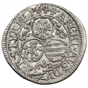 Austria, Ferdynand III, 3 krajcary 1644, Graz