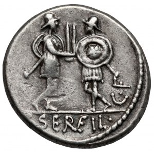 Republika, C. Servilius C.f. (~57/53 p.n.e.) Denar, Rzym