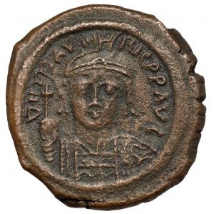 Maurycy Tyberiusz (582-602 n.e.) Follis, Konstantynopol