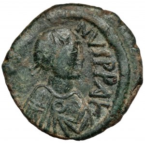 Justyn I (518-527 n.e.) Follis, Konstantynopol