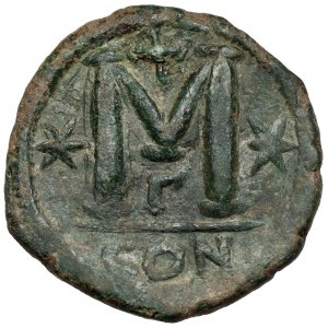 Justyn I (518-527 n.e.) Follis, Konstantynopol