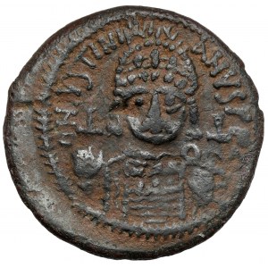 Bizancjum, Justynian I (527-565 n.e.) Follis, Antiochia (Theoupolis)