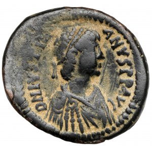 Bizancjum, Justynian I (527-565 n.e.) Follis, Antiochia (Theoupolis)