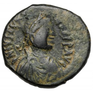 Bizancjum, Justyn I (518-527 n.e.) Follis, Nikomedia