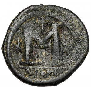 Bizancjum, Justyn I (518-527 n.e.) Follis, Nikomedia