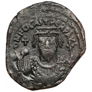 Bizancjum, Fokas (602-610 n.e.) Follis, Kyzikos