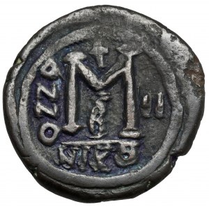 Bizancjum, Tyberiusz II Konstantyn (578-582 n.e.) Follis, Nikomedia