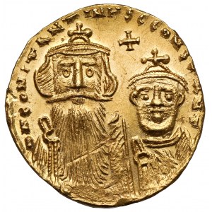 Bizancjum, Konstans II i Konstantyn IV (641-668 n.e.), Solidus Konstantynopol