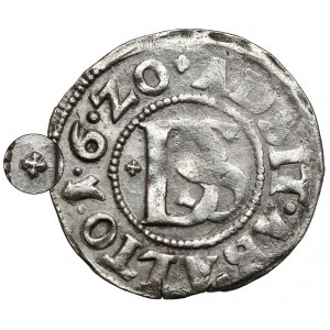 Pomorze, Franciszek I, Szeląg podwójny 1620, Szczecin - KRZYŻ przed DS