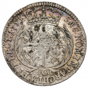 August III Sas, 1/2 szóstaka (Trojak) Lipsk 1753 - 1/2 Sz