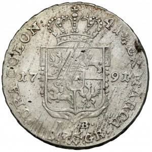 Poniatowski, Dwuzłotówka 1791 EB