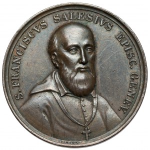 Szwajcaria, Medal 1865 - Franciszek Salezy, biskup Genewy