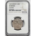 Norwegia, Christian IV, 1/4 speciedaler 1630, Christiania