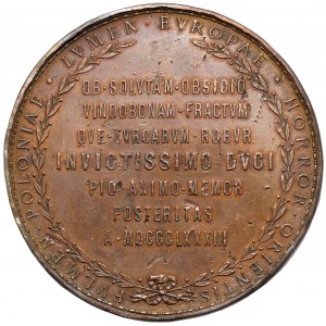 Medal 200. rocznica bitwy pod Wiedniem, Sobieski 1883