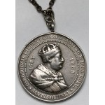 Polska, Biżuteria patriotyczna (XIX w.) - Medalik, Pamiątka oswobodzenia Wiednia, Sobieski 1883