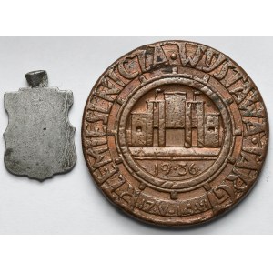 Łódź, Wystawa Rzemieślnicza - Medalik 1912 i Medal 1936 - zestaw (2szt)