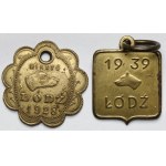 Boat, Dog tokens 1928 and 1939 - set (2pcs)