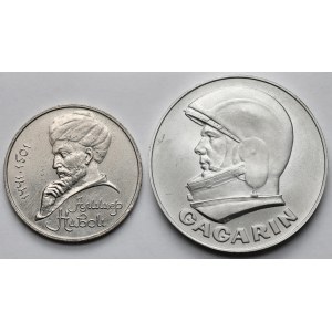 Rosja / ZSRR, Rubel 1990 i Medal Gagarin 1961 - zestaw (2szt)