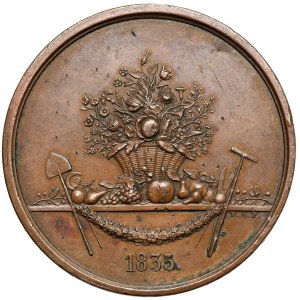 Rosja, Medal nagrodowy 1835 - Towarzystwo Miłośników Ogrodnictwa