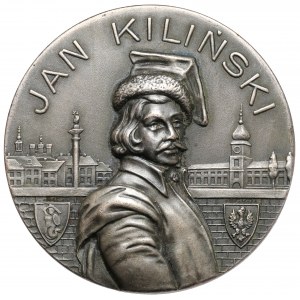 Medal JEDNOSTRONNY w srebrze - Jan Kiliński 1916 - b.rzadki