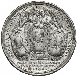 Niemcy, Badenia, Ludwig Wilhelm, Medal 1704 - Bitwa pod Höchstädt