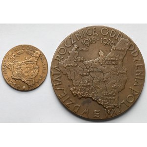 Medal, Powszechna Wystawa Krajowa Poznań 1929 - duży i mały - zestaw (2szt)