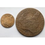 Medal, General National Exhibition Poznań 1929 - large and small - set (2pcs)