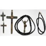 Europe, Mourning jewelry and crosses (19th-20th centuries) - set (5pcs)