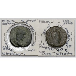 Filip I Arab (244-249 n.e.) Sesterce - zestaw (2szt)