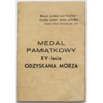 Medal Liga Morska i Kolonialna / 15-lecie odzyskania morza 1935 - w blankiecie