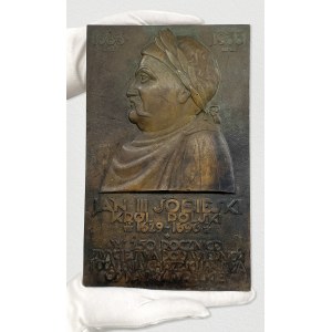 DUŻA Plakieta MW (30x18cm), Jan III Sobieski - Odsiecz Wiedeńska