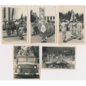 PSZnZ, Zdjęcia - Wręczenie Sztandaru 18 Lwowskiego Bataliony Strzelców i inne - zestaw (5szt)