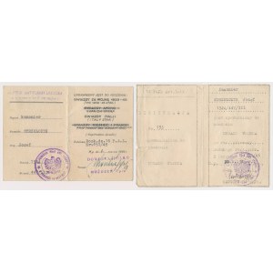PSZnZ, Legitymacje do Medalu Wojska, Gwiazdy Italii i Gwiazdy za Wojnę 1939-45 - dla Kanoniera