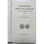 Wiadomości Numizmatyczno-Archeologiczne 1909-1919 - większość KOPIE (4szt)