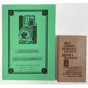 Ekslibrisy numizmatyczne - zestaw dwóch książeczek (2szt)