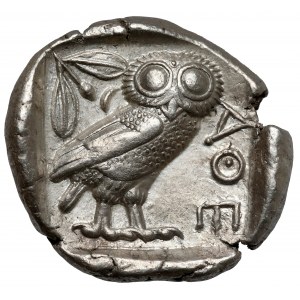 Grecja, Attyka, Ateny, Tetradrachma (454-404 p.n.e.) - sówka - b.ładna