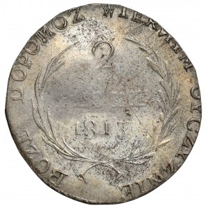Oblężenie Zamościa, 2 złote 1813 - odwrócone N