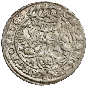 Jan II Kazimierz, Szóstak Bydgoszcz 1666 AT