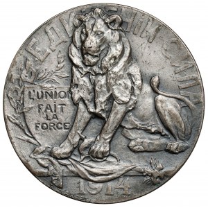 Rosja, Mikołaj II, Medal 1914 - Na cześć narodu belgijskiego
