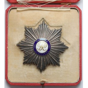 II RP, Gwiazda Orderu Odrodzenia Polski - Gontarczyk w SREBRZE - w pudełku