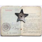 Rosja / ZSRR, Order Czerwonej Gwiazdy [2216159] + legitymacja