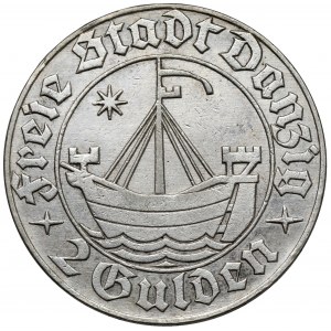 Gdańsk, 2 guldeny 1932 - rzadkie