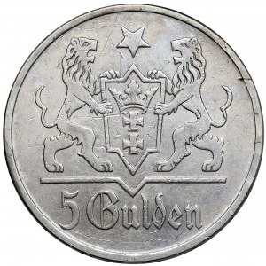 Gdańsk, 5 guldenów 1923