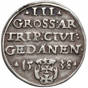Zygmunt I Stary, Trojak Gdańsk 1538