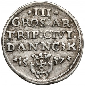 Zygmunt I Stary, Trojak Gdańsk 1537 - wczesny