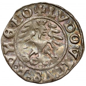 Śląsk, Świdnica, Ludwik Jagiellończyk, Półgrosz 1526 - odwrócone N