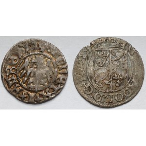 Jan Olbracht, Półgrosz Kraków i Gustaw II Adolf, Półtorak Ryga 1624 - zestaw (2szt)