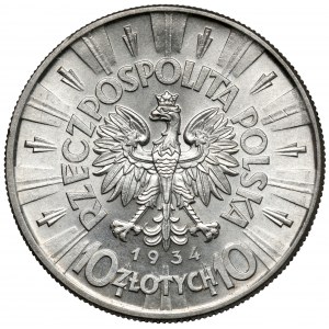 Piłsudski 10 złotych 1934 - urzędowy